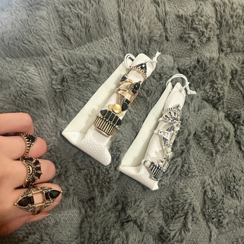 New Free people Rhapsody Ring set bundle of 2